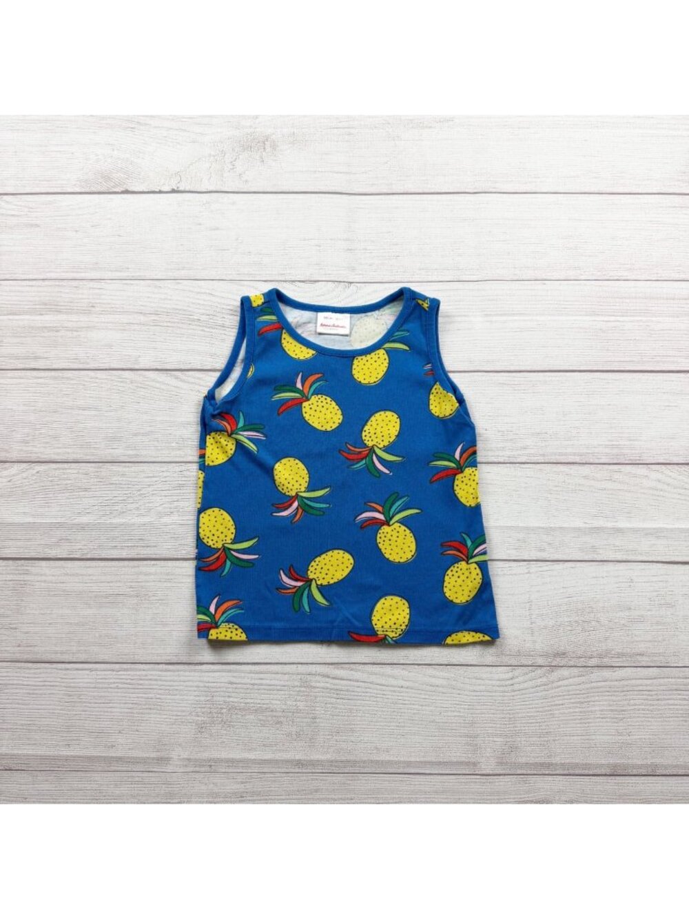 Hanna Andersson Girls Fruit Print Sleeveless Cotton Tank Top 6-7